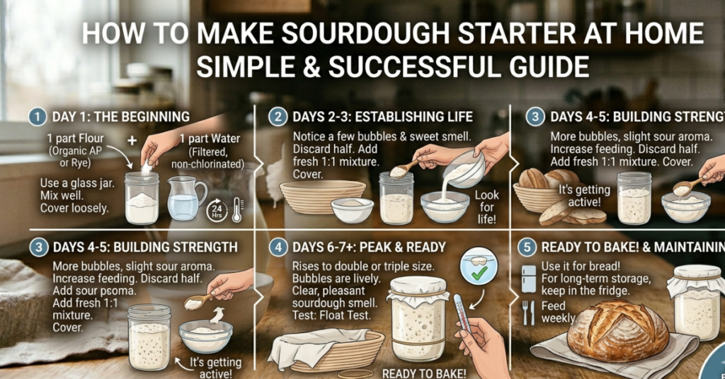 How to Make Sourdough Starter at Home