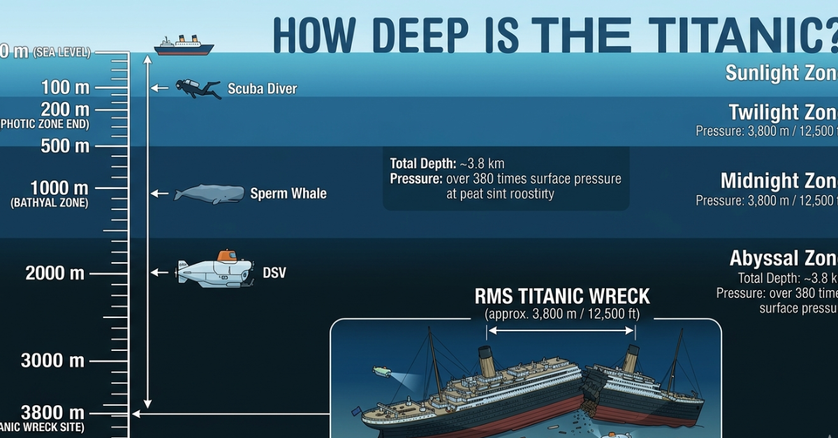 How Deep Is the Titanic? Exact Depth Explained