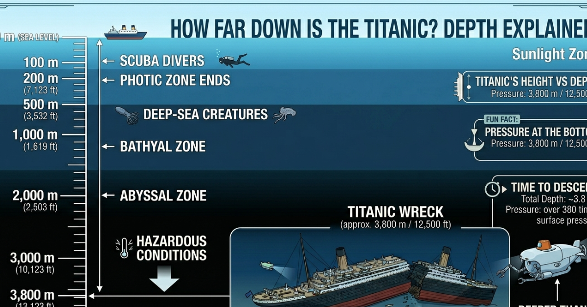 How Far Down Is the Titanic? Depth Explained