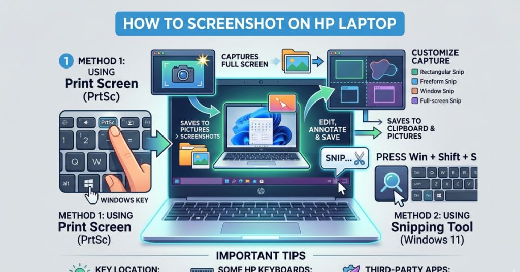 How to Screenshot on HP Laptop (Easy Methods)