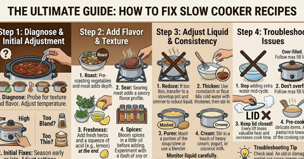How to Fix Slow Cooker Recipes That Go Wrong