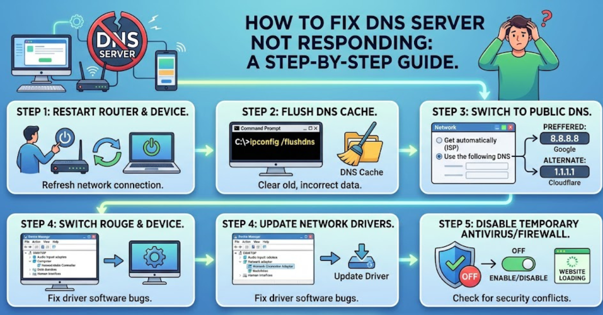 How to Fix DNS Server Not Responding Fast