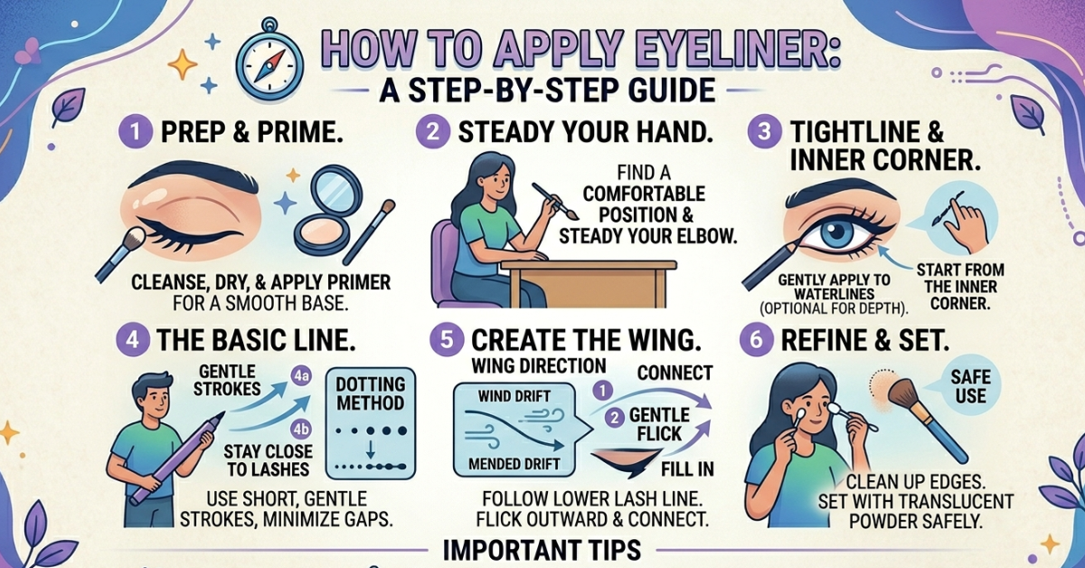 How to Apply Eyeliner Perfectly: Beginner Guide