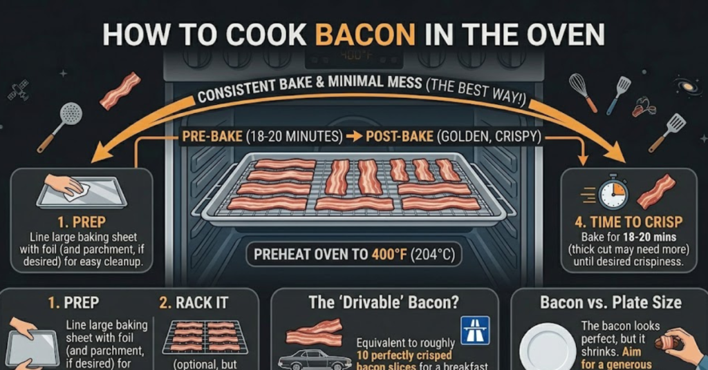 How to Cook Bacon in the Oven Perfectly Crispy