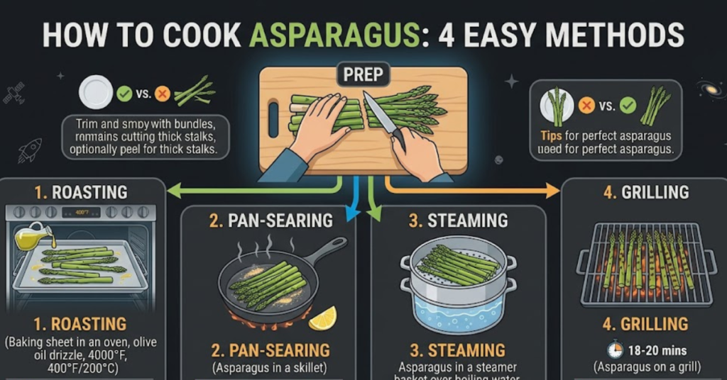 How to Cook Asparagus: Easy Methods & Tips