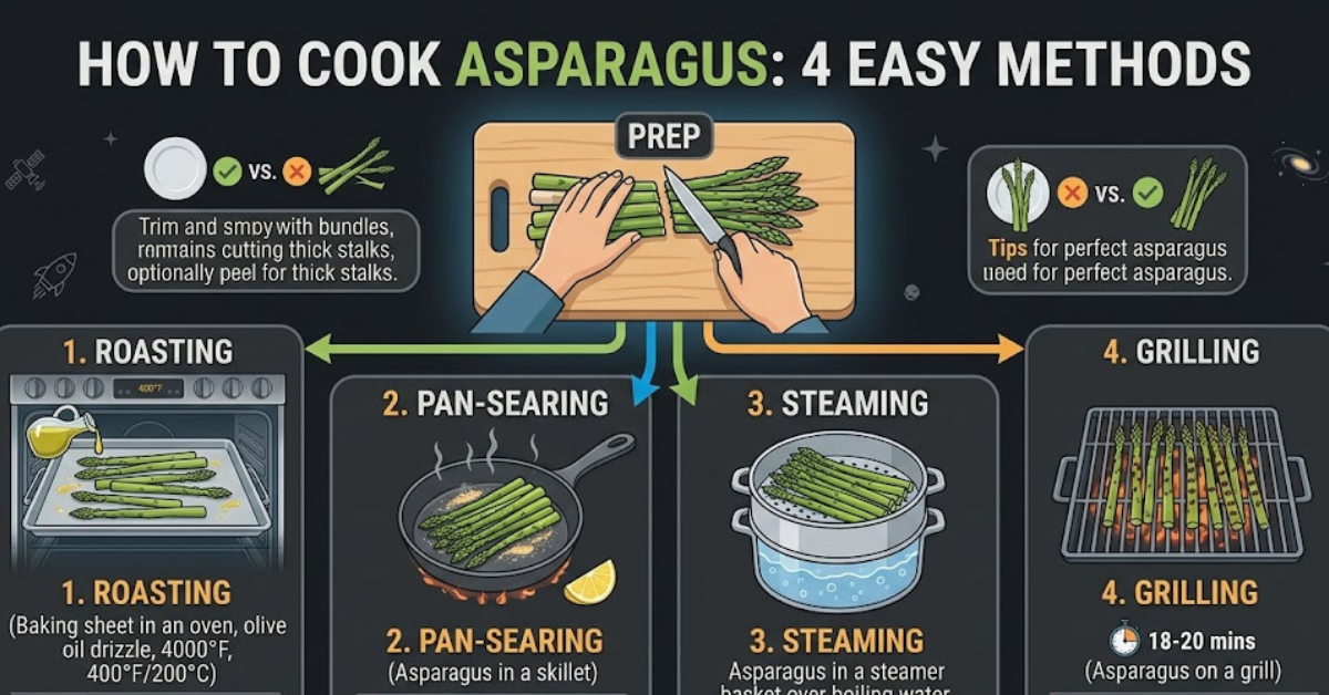 How to Cook Asparagus: Easy Methods & Tips